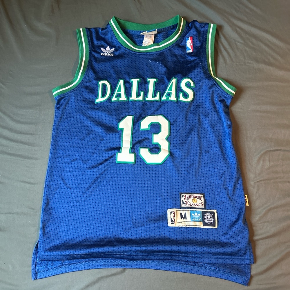 Adidas Dallas Blue and Green Basketball Jersey
